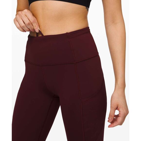 Lululemon Fast & Free Crop 23" *Mesh Size 10 Special Edition - Picture 6 of 11